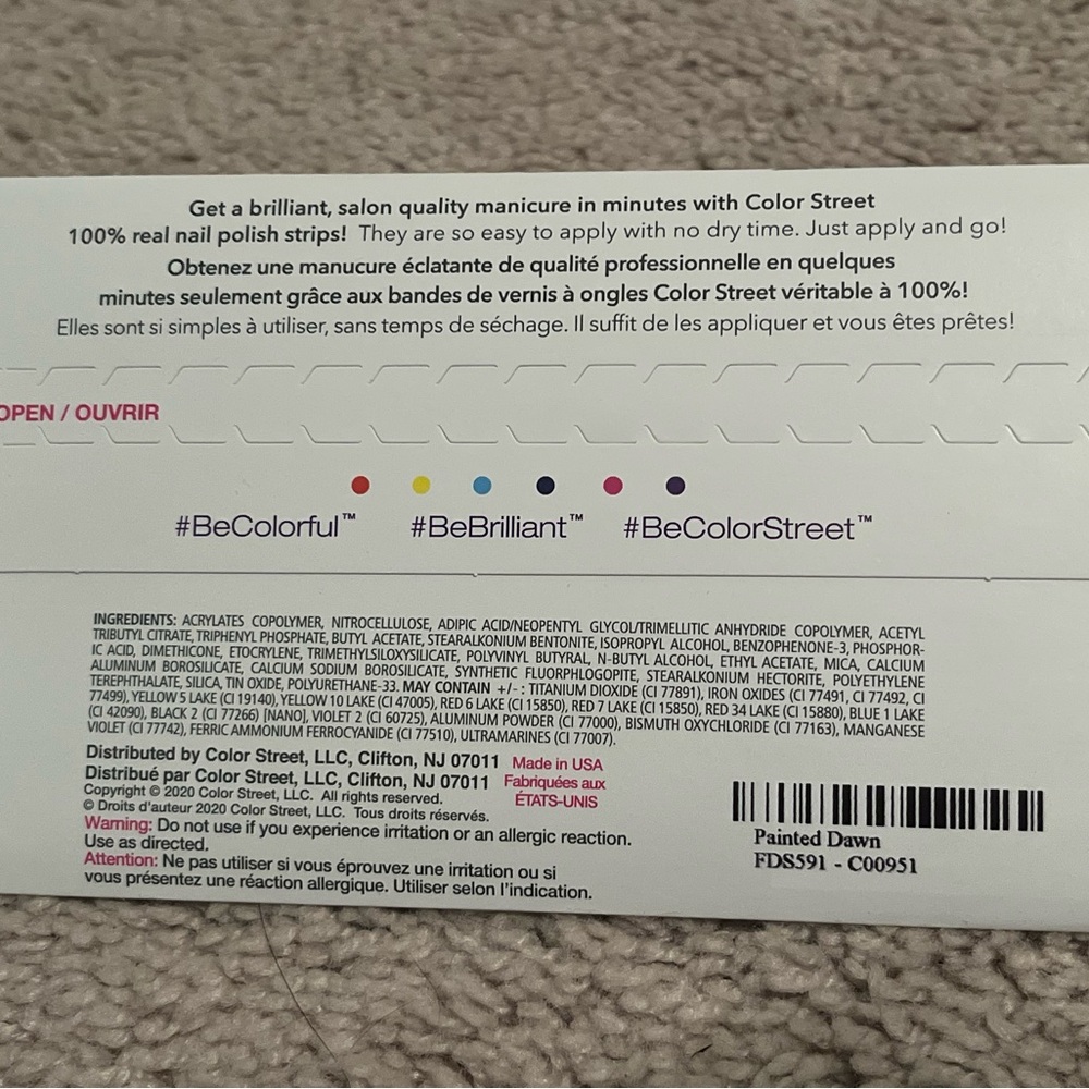 Color Street Nail Polish Strips - Painted Dawn BUNDLE TO SAVE - Picture 2 of 2